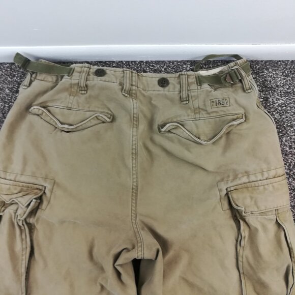 Vintage Abercrombie Fitch Pants Mens 34x30 Green Cargo Fatigues A1 Military - Picture 8 of 12